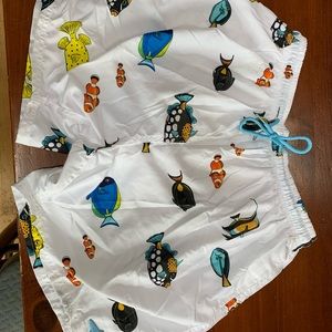 Uzzi White Fish Swim Trunks